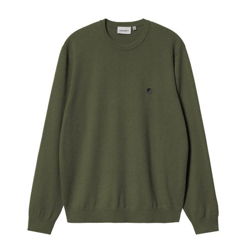Carhartt Madison Sweater - Tarragon / Black - Streetart.fr